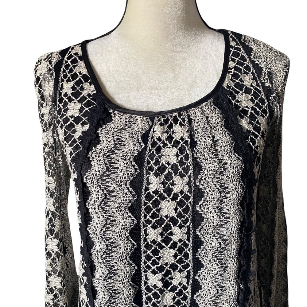 COPY - ALTERD STATE-BLACK DRESS WITH LACE OVERLAY-SIZE SMALL - Picture 9 of 13